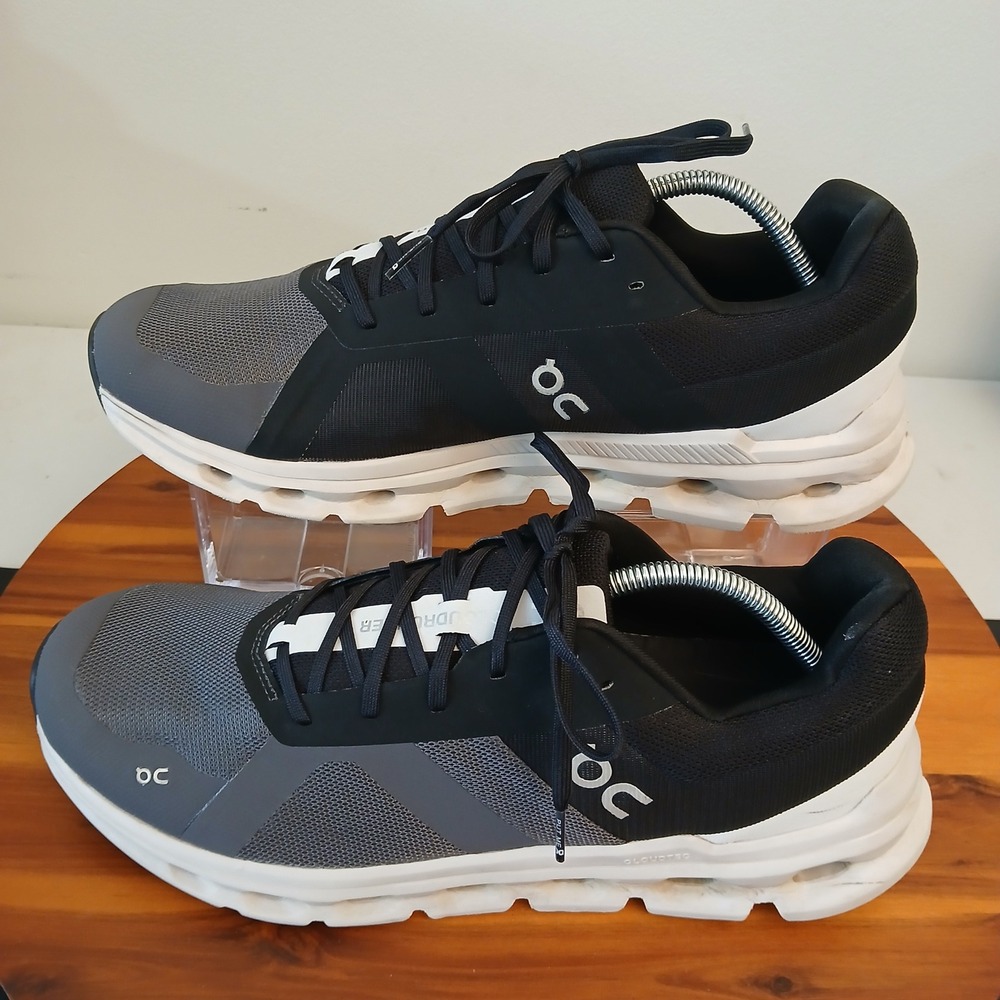 On Running Cloudrunner Mens 12.5 Black Eclipse Running Shoes Sneakers 46.99017